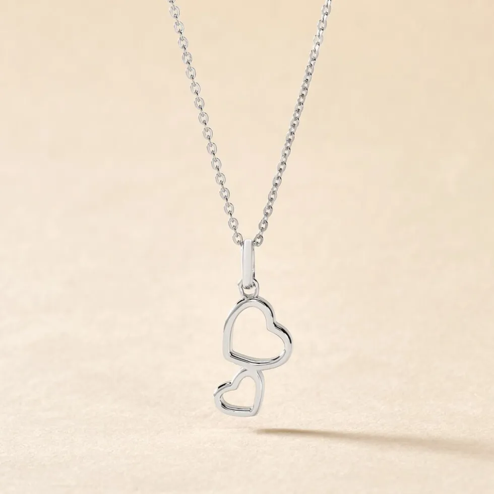 Collier Estina Argent Blanc