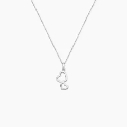 Collier Estina Argent Blanc