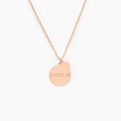 Collier Eternelle Argent Rose