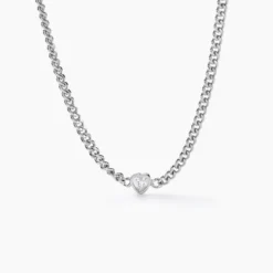 Collier Eternity Argent Blanc Oxyde De Zirconium