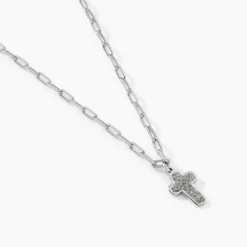 Collier Etincelante Argent Blanc
