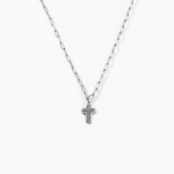 Collier Etincelante Argent Blanc