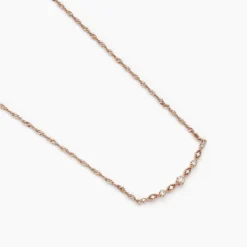 Collier Eugenie Argent Rose Oxyde De Zirconium