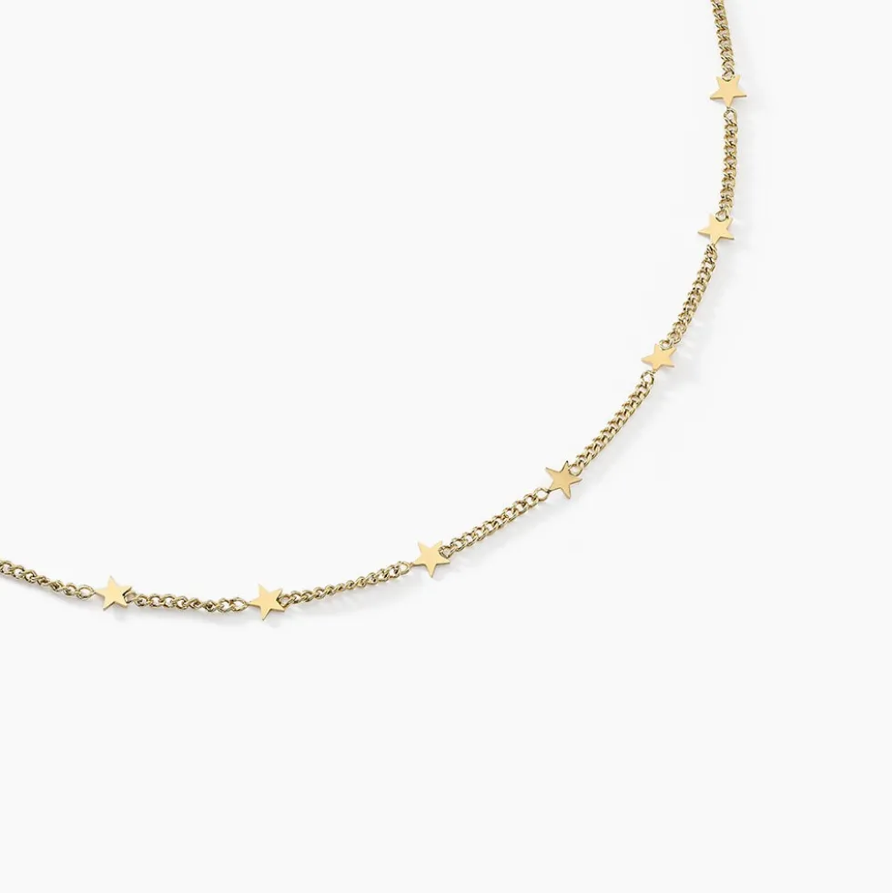 Collier Eva Acier Jaune