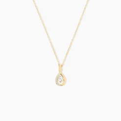 Collier Evana Or Jaune Oxyde De Zirconium