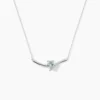 Collier Eva Or Blanc Topaze Et Oxyde De Zirconium