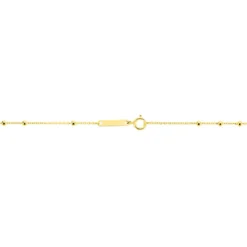 Collier Evelina Croix Maille Boule Or Jaune