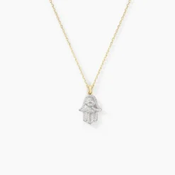 Collier Fahmida Or Jaune Diamant
