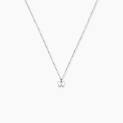 Collier Fedora Argent Blanc