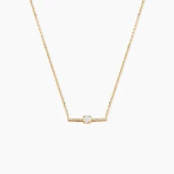 Collier Fergie Plaqué Or Jaune Oxyde De Zirconium