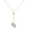Collier Floranneae Or Jaune Strass