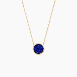 Collier Florica Or Jaune Lapis Lazuli