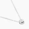 Collier Germinie Argent Blanc Oxyde De Zirconium