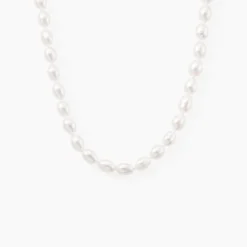 Collier Giustina Or Jaune Perle De Culture