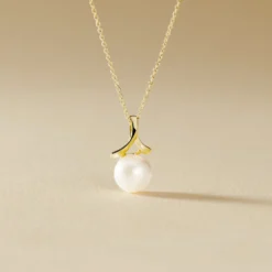 Collier Gladdie Or Jaune Perle De Culture