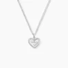 Collier Gloria Argent Blanc Oxyde De Zirconium