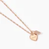 Collier Gloria Argent Rose Oxyde De Zirconium