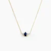 Collier Glykeria Or Jaune Saphir Diamant