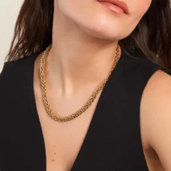 Collier Goa Acier Jaune