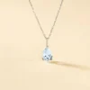 Collier Goutte Or Blanc Topaze
