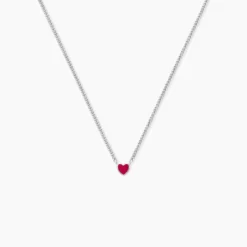 Collier Griotte Argent Blanc