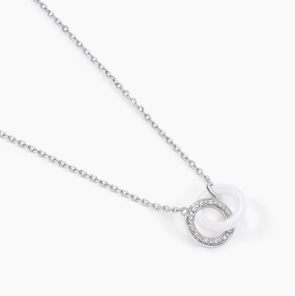 Collier Grizzel Argent Blanc Oxyde De Zirconium