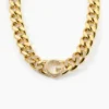 Collier Guess G Crystal Acier Jaune Oxyde De Zirconium