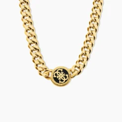 Collier Guess 4G Icon Acier Jaune