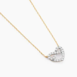 Collier Gwenneth Or Jaune Oxyde De Zirconium