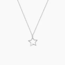 Collier Gyliane Argent Blanc Oxyde De Zirconium