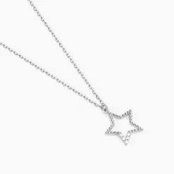 Collier Gyliane Argent Blanc Oxyde De Zirconium