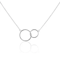 Collier Havana Argent Blanc