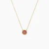 Collier Heida Or Jaune Calcédoine