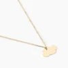 Collier Helenia Nuage Gravable Or Jaune