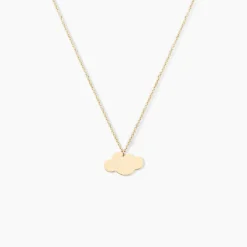 Collier Helenia Nuage Gravable Or Jaune