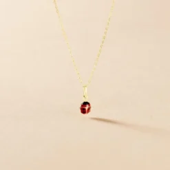 Collier Helidie Coccinelle Or Jaune