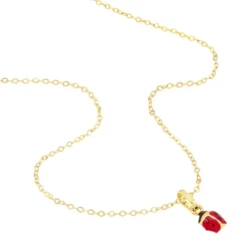 Collier Helidie Coccinelle Or Jaune