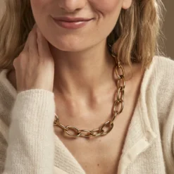 Collier Hennie Acier Doré