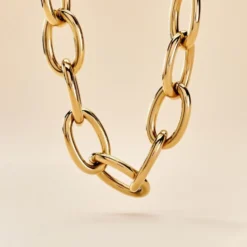 Collier Hennie Acier Doré