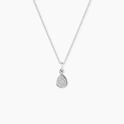 Collier Hiram Argent Blanc Oxyde De Zirconium
