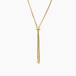 Collier Hollie Acier Jaune