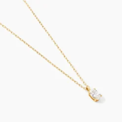 Collier Husam Or Jaune Oxyde De Zirconium