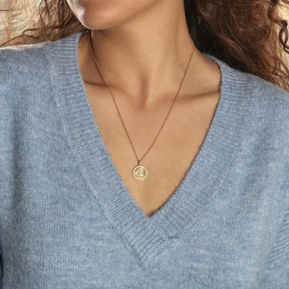 Collier Iago Plaqué Or Oxydes De Zirconium