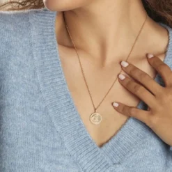 Collier Iago Plaqué Or Oxydes De Zirconium