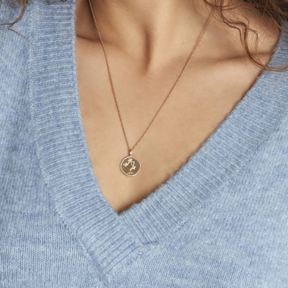 Collier Iago Plaqué Or Oxydes De Zirconium
