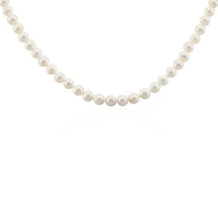 Collier Ikbal Or Jaune Perle De Culture