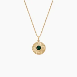 Collier Ilia Plaqué Or Jaune Verre
