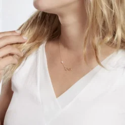 Collier Illenia Or Jaune Perle De Culture