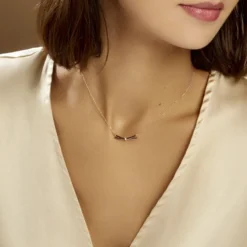 Collier Ilvia Or Rose Diamant