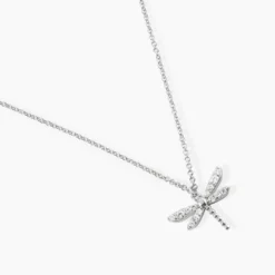 Collier Indiana Argent Blanc Oxyde De Zirconium